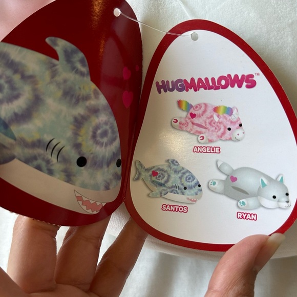 NEW with tags - Hugmallows, Squishmallows Blue Shark Plush - Picture 9 of 9